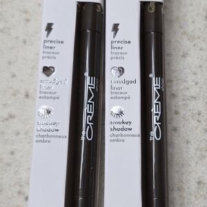 Set Of 2- The Crème Shop Precise & Smudged Eyeliner - Black